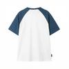 Li Ning Sports Leisure Series Color Block Cotton Short Sleeve T-Shirt Unisex Tops White Blue YHSU169-4