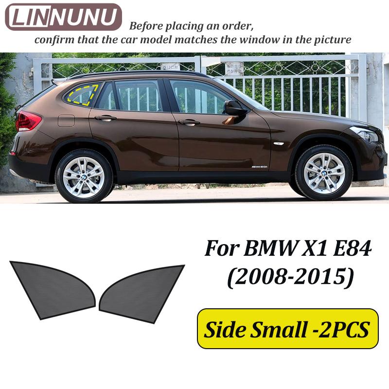 LINNUNU Für BMW X1 E84 2008-2015 18i 20i Magnetischer Auto-Sonnenschutz Windschutzscheibenvorhang Seitenscheiben-Sonnenschutz Zubehör UV-Schutz