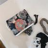 Cute Wallet Women Cotton Key Coin Purse Mini Coin Pouch Girls Floral Print Lipstick Sanitary Napkin Organizer Zipper Canvas Bags
