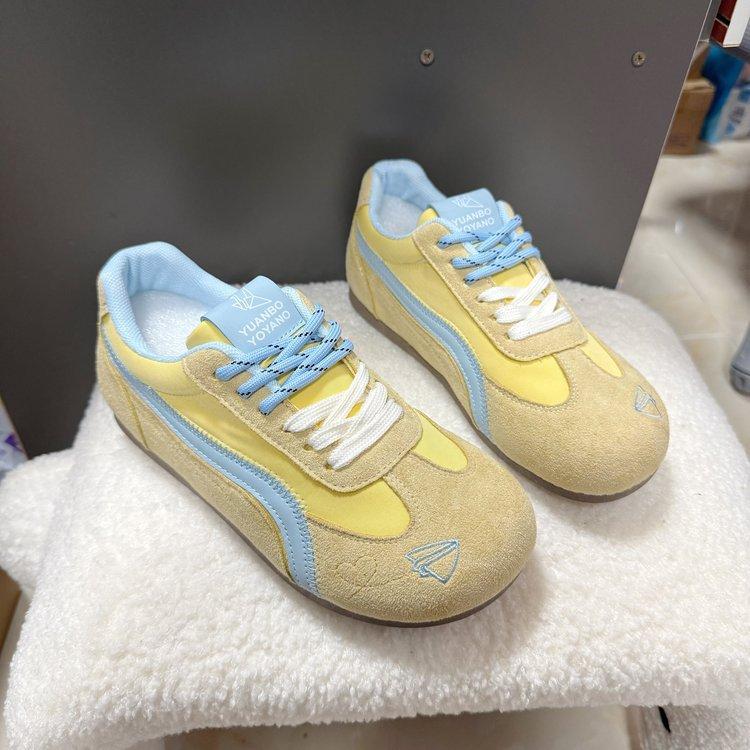 Weiche Lederversion~ vielseitige koreanische Schuhe Damen 2025 neue beliebte Board-Schuhe Studenten-Plateauschuhe weiße Schuhe deutsche Trainingsschuhe