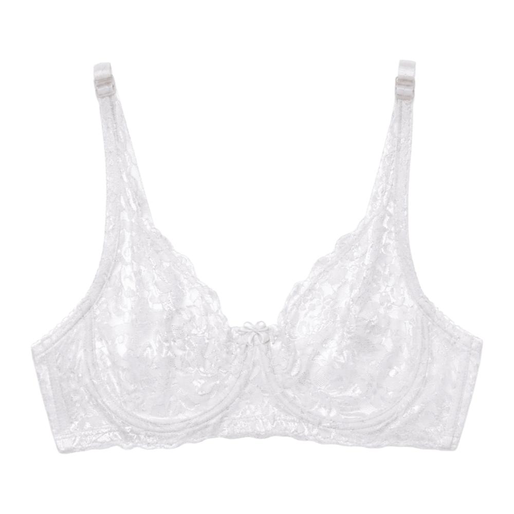 Mesh Transparent Push Up Bra Hollow Out Lace Underwear Lingerie Lace Bra Daily Wear