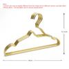 Goldene Kleiderbügel aus Aluminiumlegierung, Kleine Ausschnittbügel zur Aufbewahrung von Röcken und Mänteln, Platzsparender Metall-Schrankorganizer, 10/20 Stück
