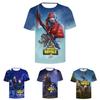 Best Tshirts 3d Video Game Battle Short Breathable Sleeved