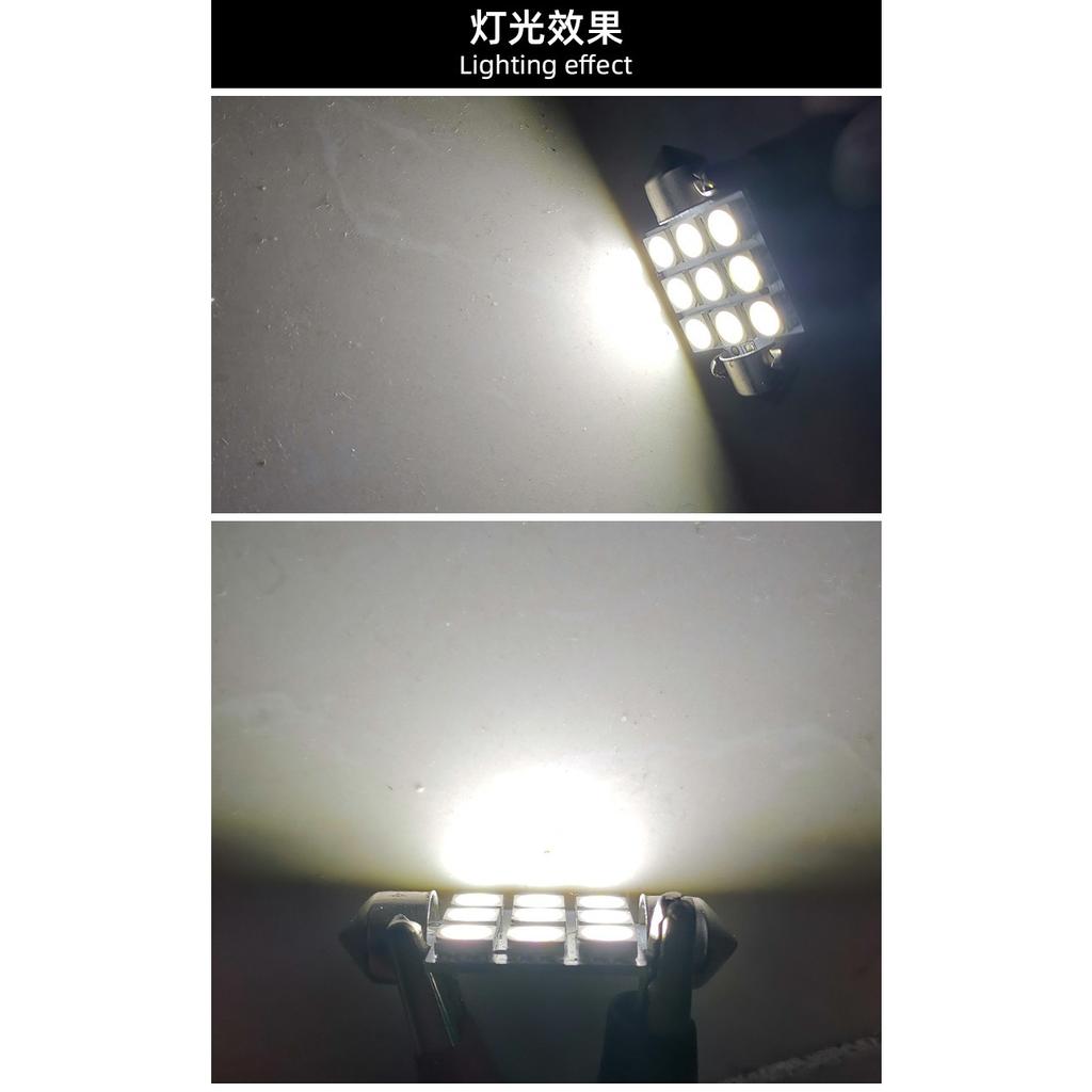 Auto LED Leselampe 5050 6SMD Kennzeichenbeleuchtung Dachleuchte Doppelspitzenleuchte C5W 31 36 39 41MM