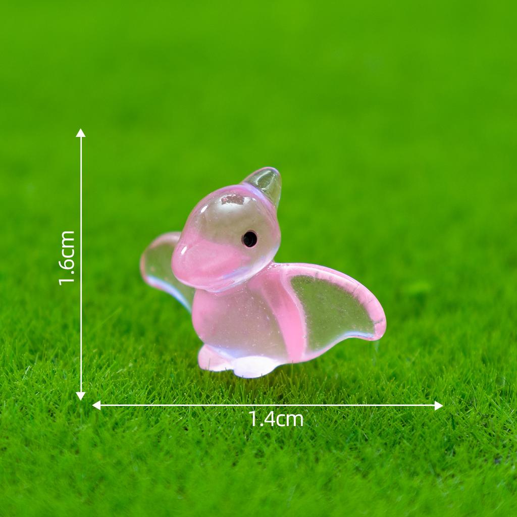 30/50 Stück Kreative Leuchtende Dinosaurierfiguren Leuchtende Mini-Harz-Dinosaurier Spielzeug für Weihnachten Feengarten Dekoration Geschenke