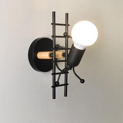Vintage Industrial Robot Wall Lights Sconce Lamp Light Fittings For Kid's Room