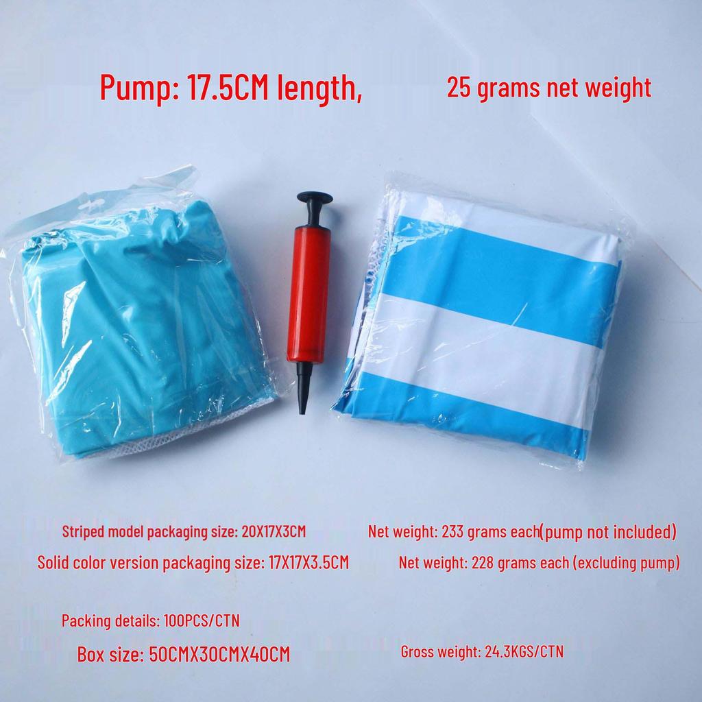 Foldable Striped Pool Hammock: New Style Inflatable Float & Mesh Recliner