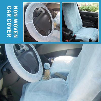 Blauer Vlies-Autositzbezug, Reparatur, Wartung, Antifouling, Staubschutz, Auto-Lenkradbezug, Taxi-Gang-Handbremse