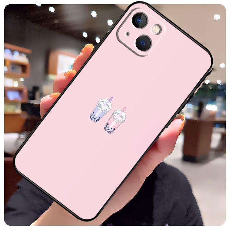 Boba Milk Tea Case For iPhone 13 Pro Max 16 15 11 12 14 17 Pro Max mini 15 16 Plus 16e 17 Air Phone Cover