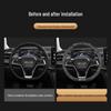 BYD Song PLUS Steering Wheel Cover for Han EV, Tang/Yuan Pro, Dolphin, Seagull, Qin - Genuine Leather