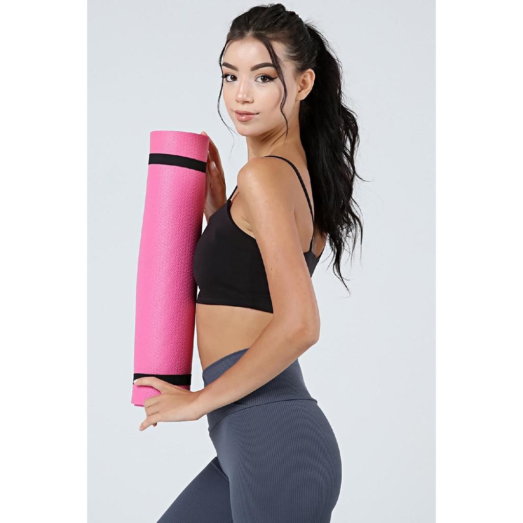 Women's Black Cross Waist Tights With Ribbed Wrap And Fleece Inside