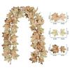 Autumn Artificial Mapple Leaves Garland Multicolor Fall Leaves Vine  Festival Ornament