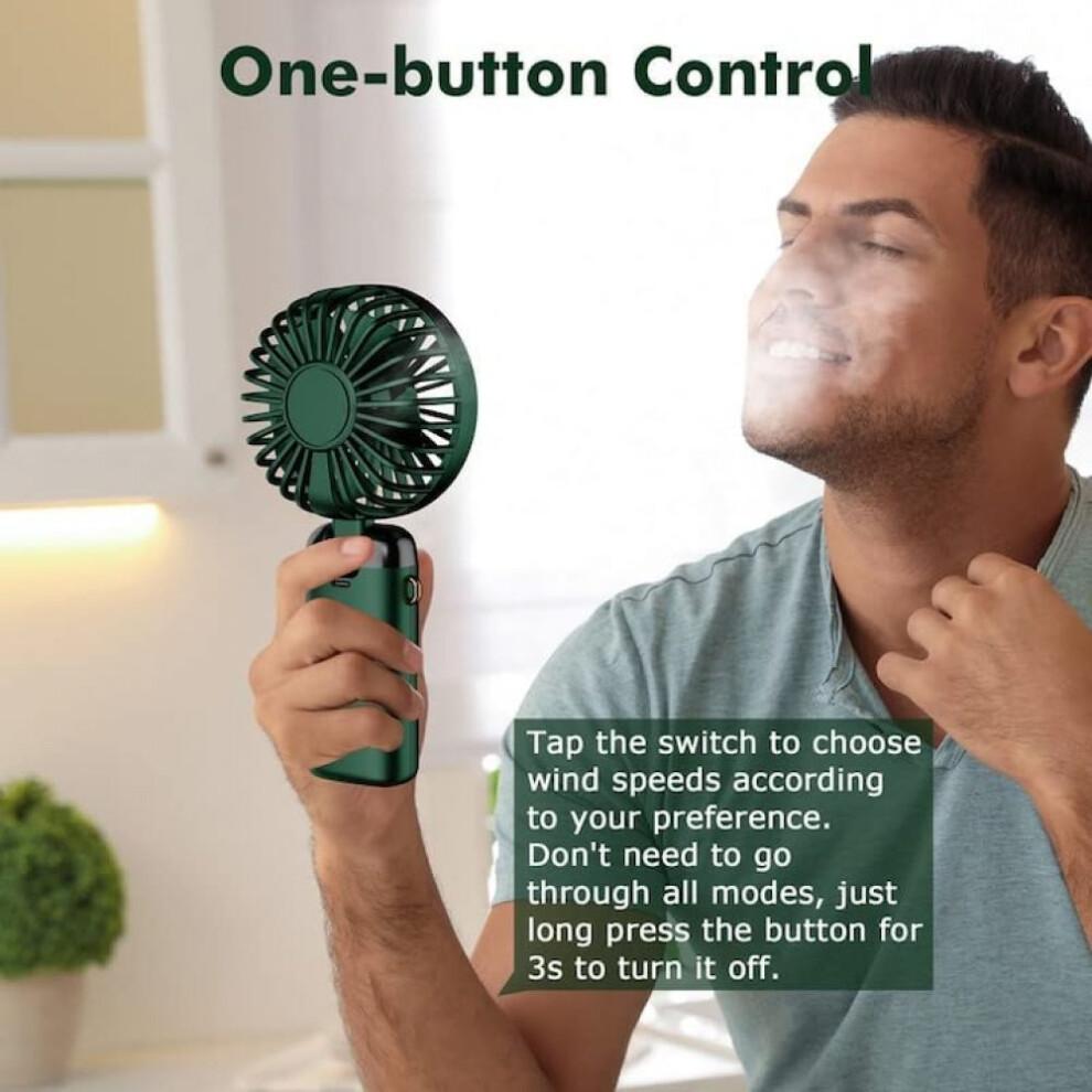 Rechargeable Mini Fan for Personal Use, Quiet Operation Handheld Fan with Brushless Motor, Wearable Neck Fan Featuring3in1Multi-function and