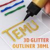 3D Texturové Háčkové Pero 30ml Kreativní DIY Ručně Malované Graffiti 3D Akrylové Fixy
