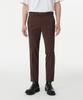 Tapered Hidden Banding Crop Slacks [Brick]