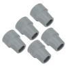 10pcs Rubber Crutch Tip Set Professional Portable Gray Walking Cane Tip Accessory for Elderly 0.7 Inch