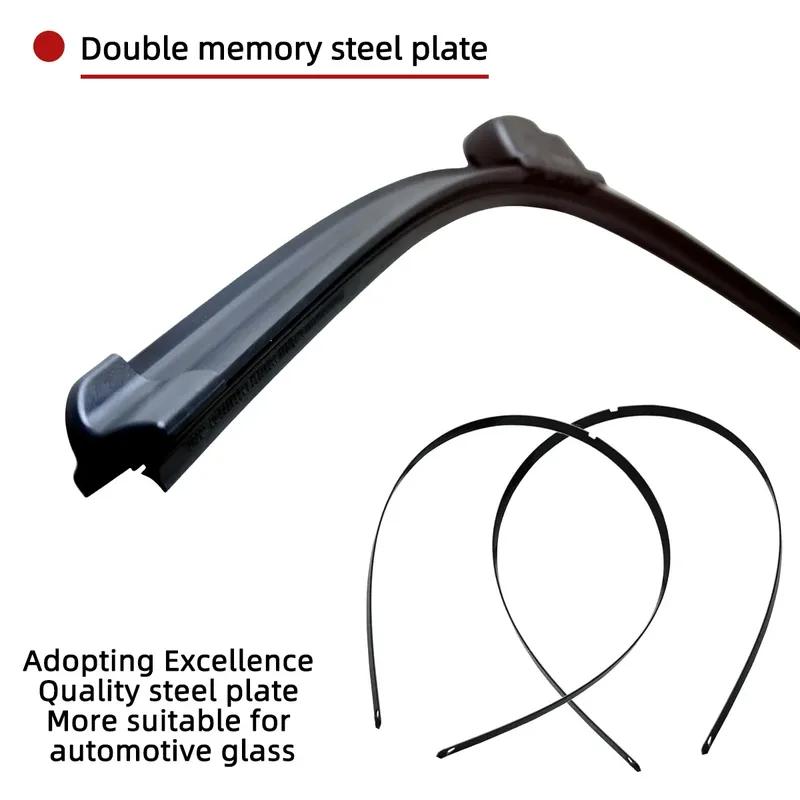 Car Windshield Wiper Blades Fit For Peugeot 208 Rear Wiper Blades Soft Rubber Auto Front Windscreen