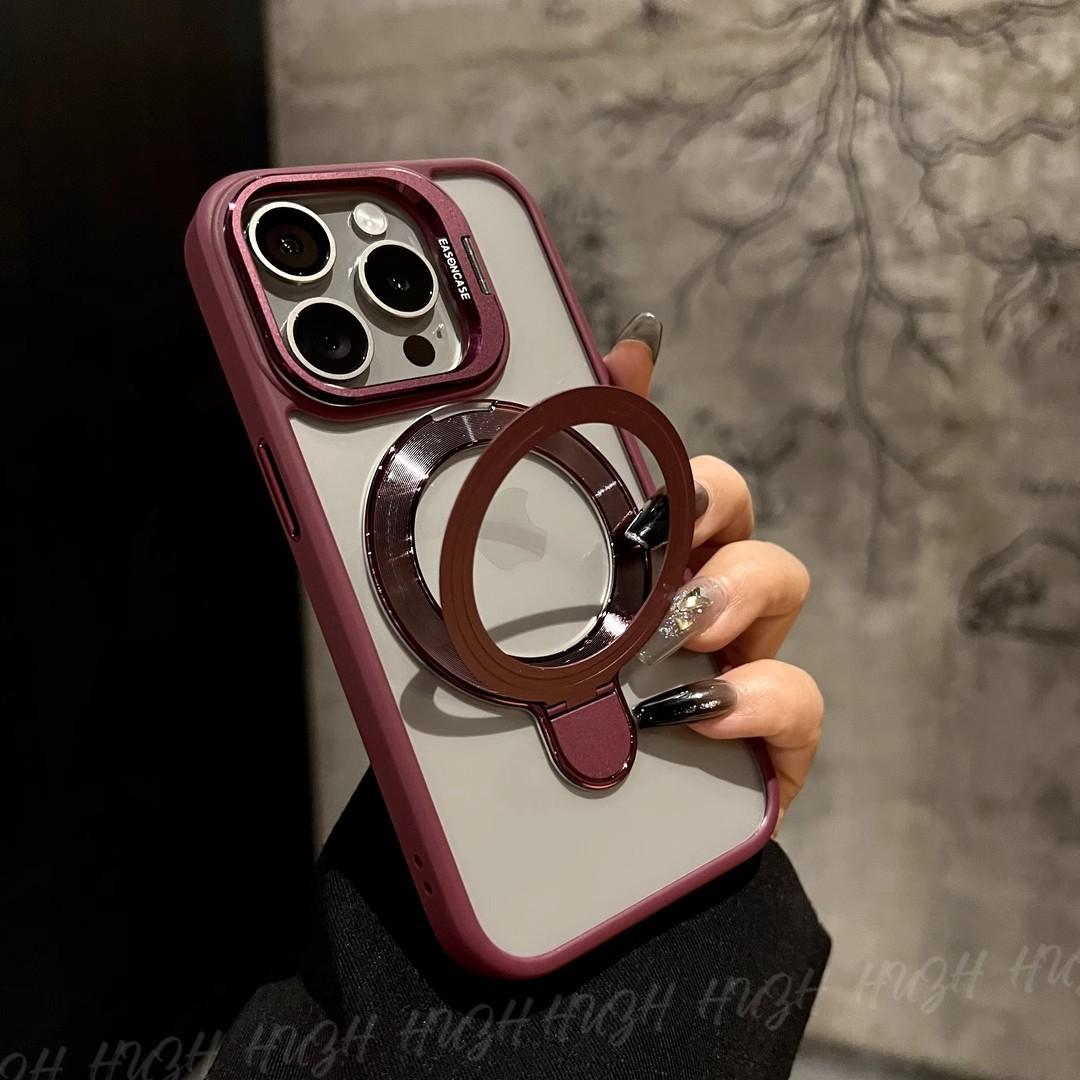 

Подходит для iPhone16proMax Магнитный чехол для телефона Объектив Двойной кронштейн Apple 15 с защитной пленкой для объектива 14 iPhone11