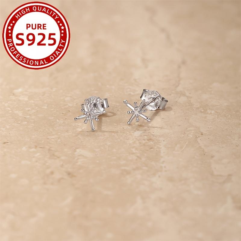1PAIR women's fashion stud earrings, octagonal star stud earrings, simple, small and versatile, suitable for gift-giving daily vacation wear