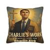 Pillow Cover Charlie Kirk Never Give Up Never Surrender  Cute Funny Pillow Case For Couch Sofa Bedroom Pillowcases