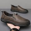 Retro Penny Loafer Genuine Cow Leather Classic Shoes Sewing Comfortable Men Casual Slip-on Club Party Shoe Spring Summer