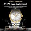 POEDAGAR Luxury Business Male Watch Waterproof Luminous Week Date Wristwatch Stainless Steel Trendy Quartz Watches for Men