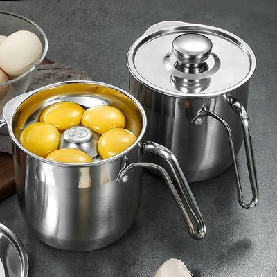 Separatore di albumi d'uovo, accessorio per alimenti per bambini, filtro per proteine del tuorlo d'uovo, ciotola per uso domestico, set per la separazione delle uova in acciaio inossidabile 304