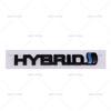 Logo Ibrido ABS 3D Emblema Parafango Laterale Bagagliaio Posteriore Badge Adesivo per Auto Decalcomanie per Prius Camry Crown Auris Rav4 Yaris L Highlander