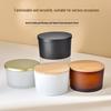 Frosted Glass Aroma Diffuser Candle Holder with Lid