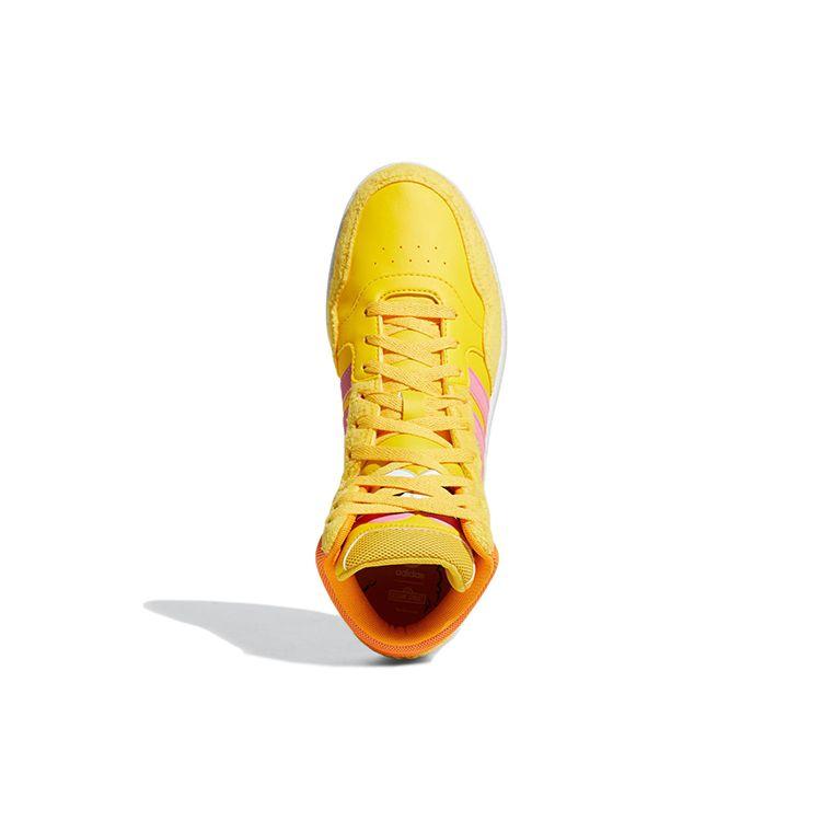 Adidas Sesame Street X  Neo Hoops 3.0 Mid Casual Fashion Durable High-Top Sneakers Unisex Sneakers Yellow GX6105
