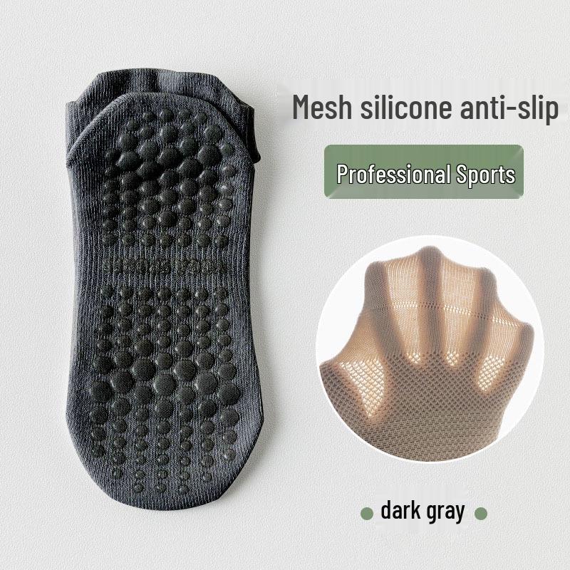 

Women s Non-Slip Mesh Yoga Socks - Breathable Summer Pilates & Running Grip Socks