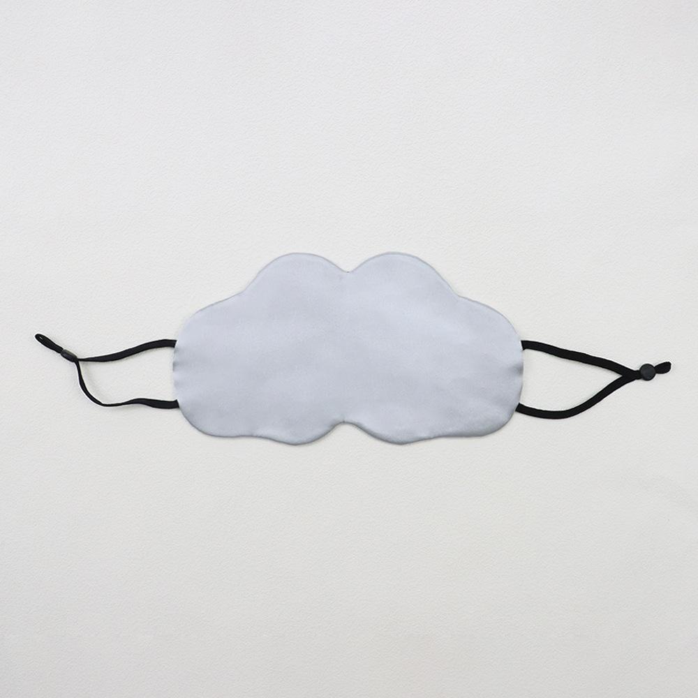 Mulberry silk blindfold, summer thin 16 mmi silk cloud blindfold серебряный серый