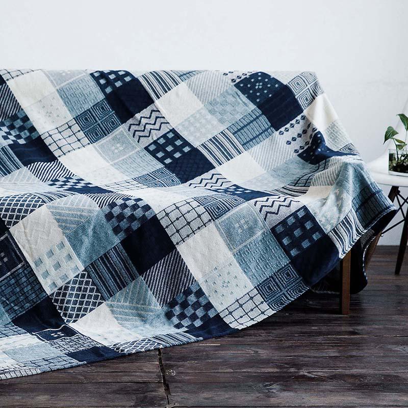 Nepal Style Chenille Yarn Woven Blanket: Multi-Functional Sofa Throw, Shawl, or Table Mat