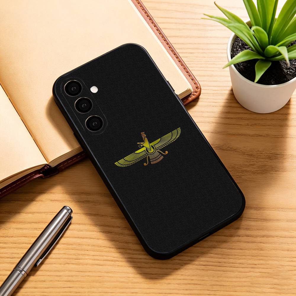 Assyrian Faravahar Flag  Phone Case For Samsung Galaxy A73,A72,A71,A70,A53,A52,A51,Soft Silicone Black Cover