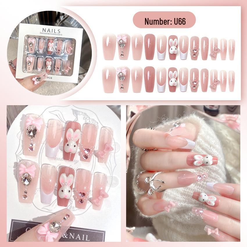 High-End Handmade Nail Art: Pure Desire Style Rhinestone Nail Stickers Collection.
