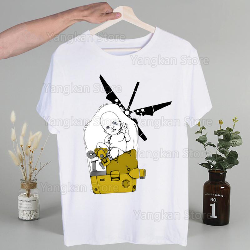 Death Stranding Kojima Men Hip Hop Streetwear Print T Shirt Harajuku TShirts Short Sleeve Fashion Casual T-Shirt Tops Tees