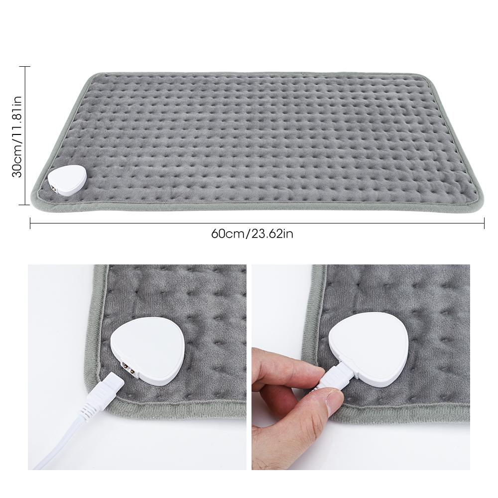 58x29CM Electric Heating Pad with 9 Levels Constant Temp 4 Modes Timer Body Warming Thermal Mat for Legs Abdomen Hands
