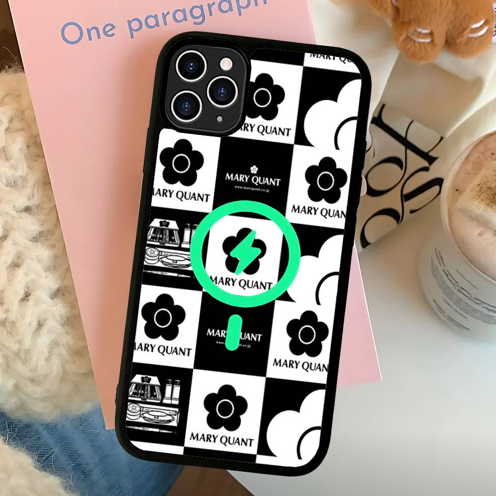 Fashion M-Mary Q-Quant For Magnetic Wireless Phone Case For IPhone 17 16 15 14 13 12 11 Pro Max Plus Mag Phone Cover