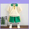 Stylish Summer Outfit Set For Boys Soft Cotton Two Piece Family Matching Attire For Kids