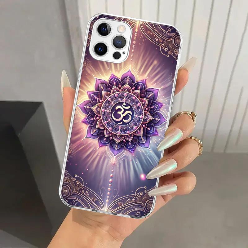 Mandala Chakra Insist Yoga Phone Case for Iphone 17 Air 16 15 Plus 14 13 Mini 12 11 Pro Max 16E 7 8 SE 2020 Soft Funda Print She