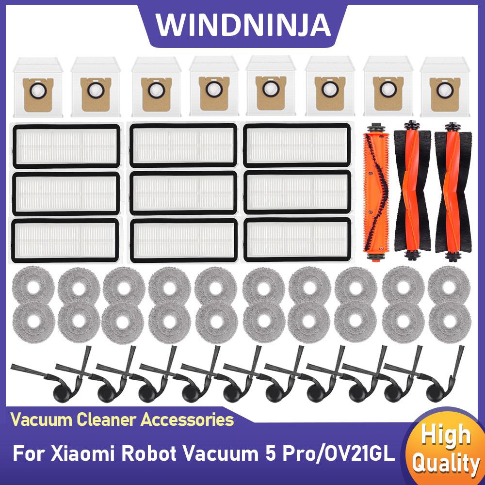 For Xiaomi 1 Pro/OV11GL Robot Vacuum Cleaner Accessories Dust Bags Mop Cloths Hepa Filter Side Brush Main Brush Part Replacement
