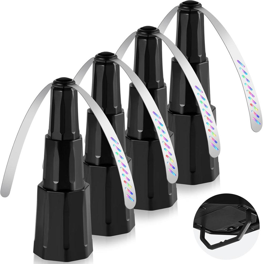 Bug Fans with Holographic Blades, Fly Fans for Tables, Keep Flies Away from Picnic, BBQ, Restaurant, Party, Indoor and Outdoor