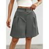 New Summer Loose Pants Wide-Leg Shorts Casual Women High-Waisted Knee - Length Shorts