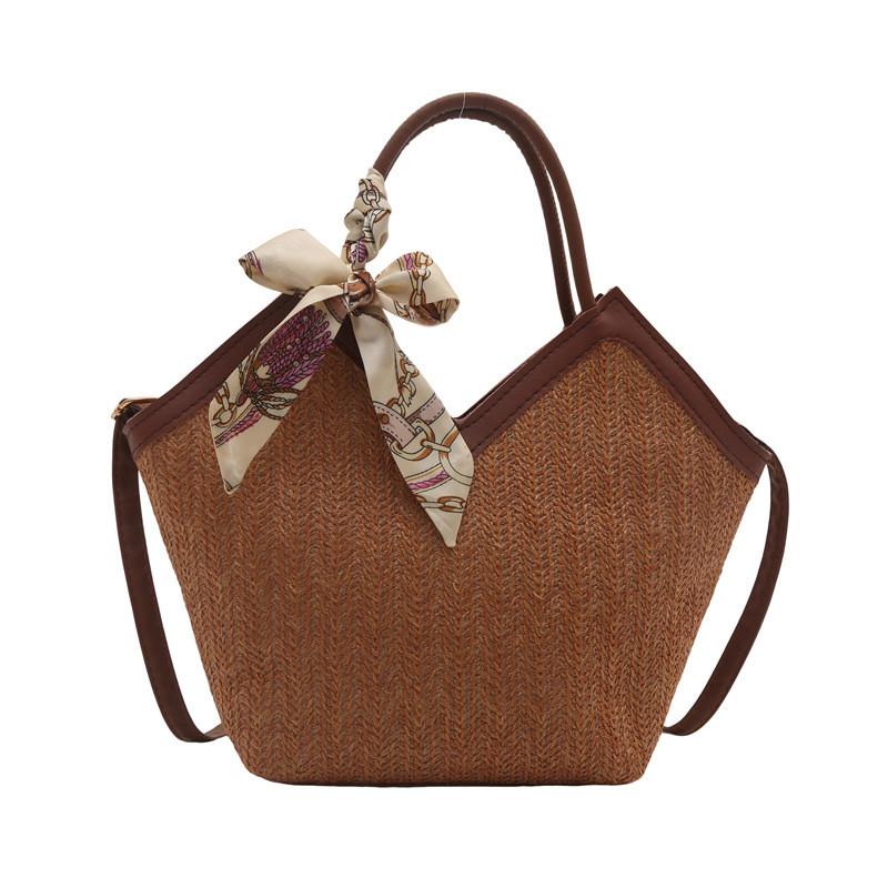 Trendy Large Capacity Woven Tote Bag For Women Ideal For Daily Use And Beach Getaways