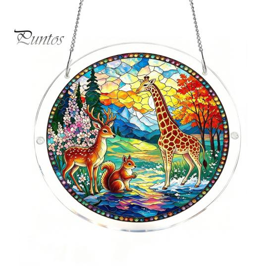 Transparenter Acryl-Puzzle-Sonnenfänger, Bunter Fensterbehang, 7,48 Zoll Sonnenfänger Heimdekoration Geschenk Dekoration Schmuckstück, Ideal zum Verschenken und für die Wand
