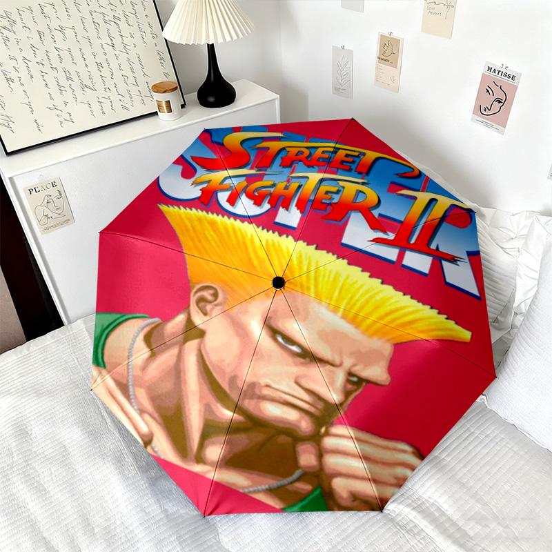 Super Street Fighter Automatic Umbrella - Suitable Travel Portable Umbrella Outdoor sun shading umbrella Suitable For All Seasons