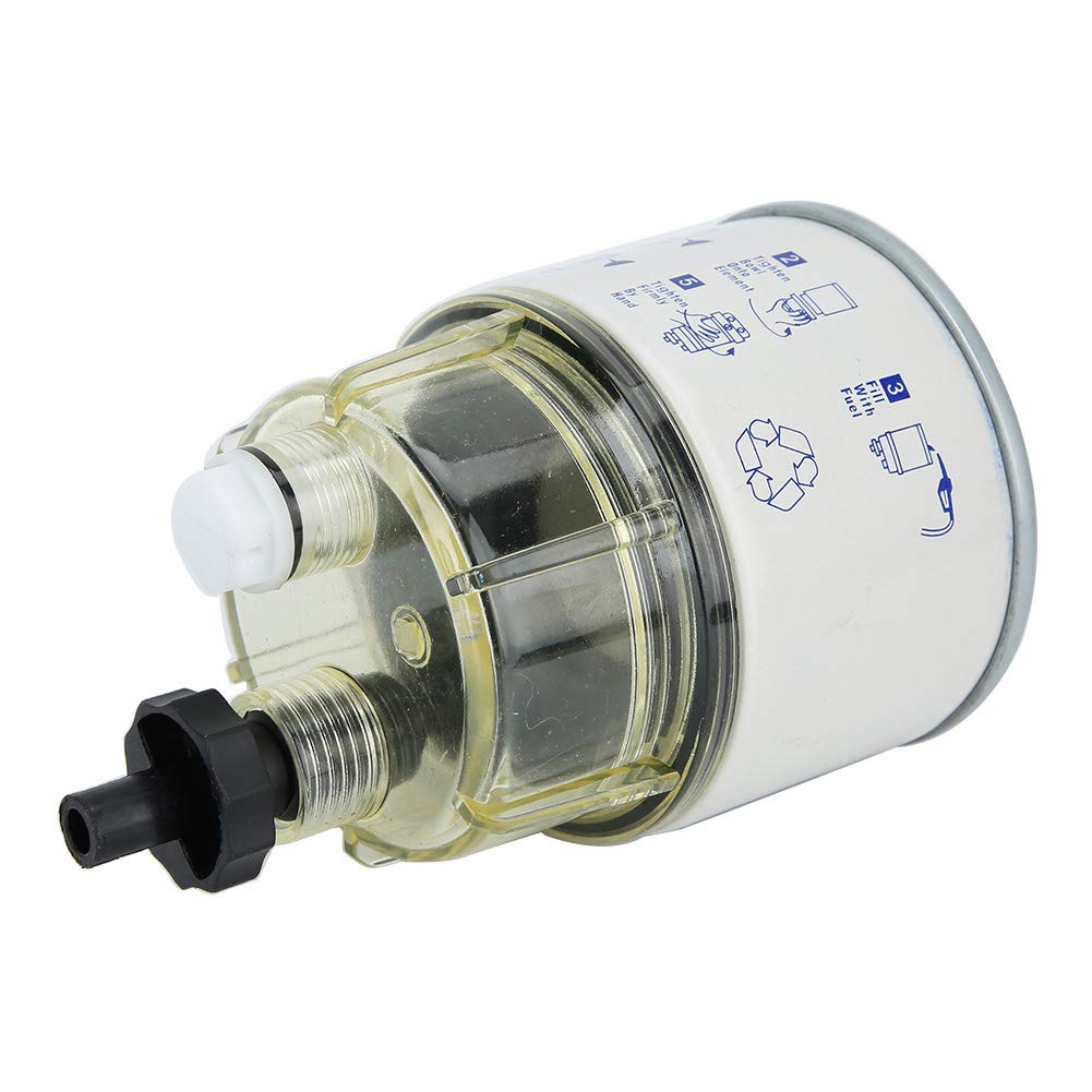 Gorgeri Fuel Filter, R12T Boat Fuel Filter Marine Yacht Fuel Separator Assembly Outboard Engine Filter