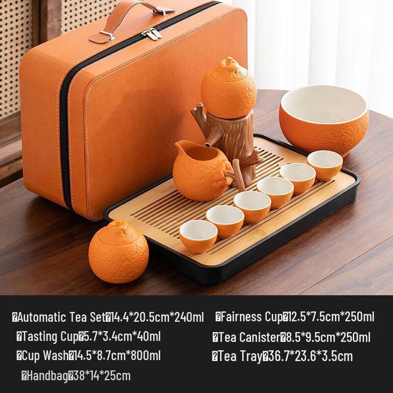 Qiu Qiao Lucky Ceramic Automatic Kung Fu Tea Set