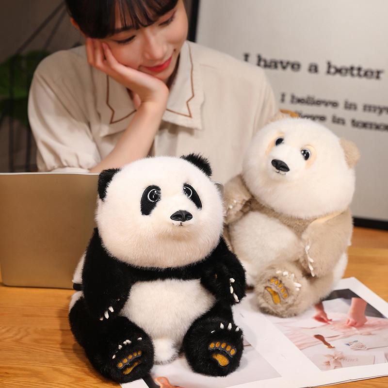 Niedlicher Rucksack Panda Blume Plüschtier Zoo Souvenir Qizai Puppe Party Heimschmuck