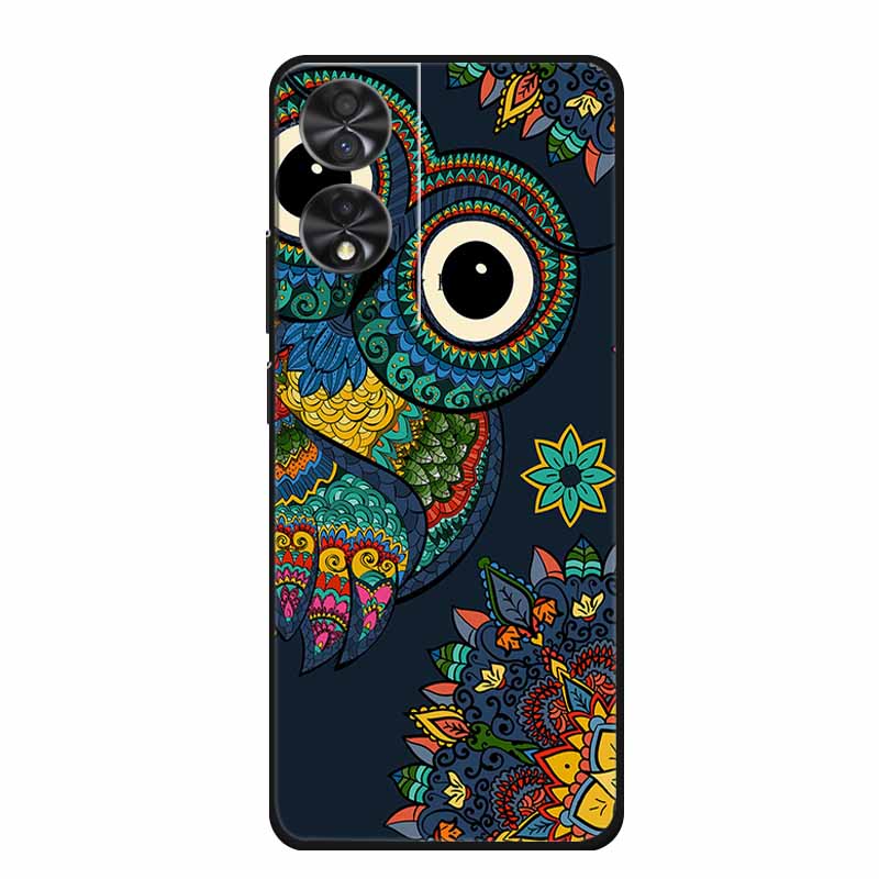 Para TCL 40 NxtPaper 4G 6.78" Funda Animales TPU Silicona Suave Fundas de Teléfono Cubierta para TCL40 NxtPaper Protector Lobo Dibujos Animados Coque